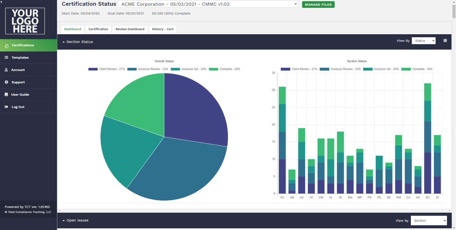 CMMC Compliance Management Software - Total Compliance Tracking