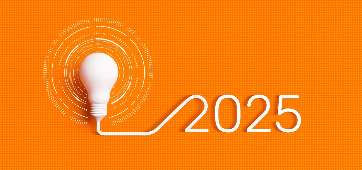 lightbulb with 2025 on orange background | A Look Ahead to TCT Portal in 2025